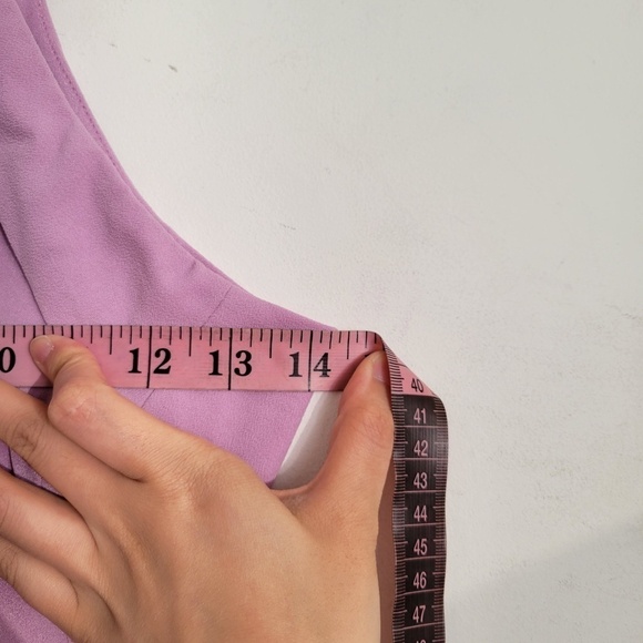 Halston Heritage Pink Halter Neck High Low Cut Out Back Midi Dress Size 2 - Picture 9 of 14